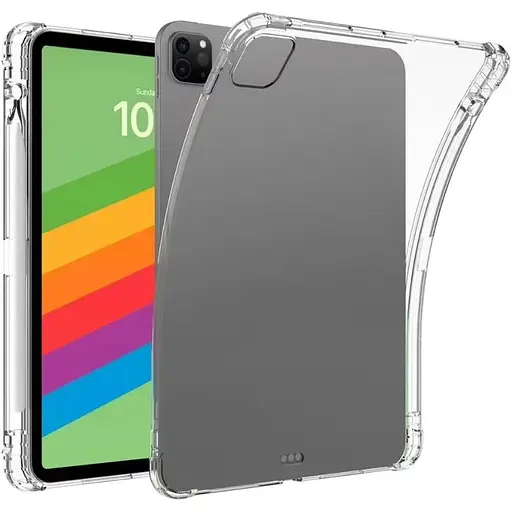 Чохол-накладка DK для Apple iPad Pro 13" M4 2024 Silicone Corner Air Bag Слот під Стілус clear