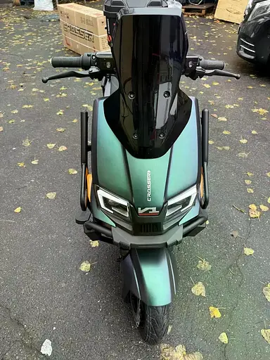 Электроскутер Двухместный Crosser V1 PRO (2000W 76.8V/30Ah) Хамелеон - фото 7