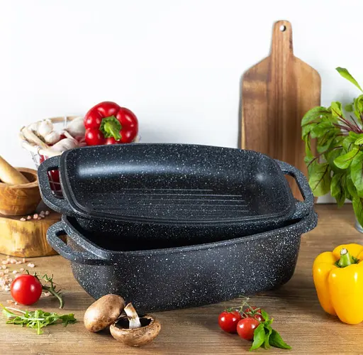 Гусятниця Edenberg EB-4607 прямокутна з кришкою - гриль - фото 4