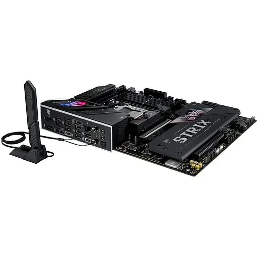 Материнська плата Asus AM5 Rog Strix B850-E Gaming WIFI, B850, 4xDDR5, Int.Video (CPU), 4x SATA3, 5xM.2, 1x 5Gb, WiFi 7, Bluetooth 5.4, 10xUSB 3.2/8xUSB 2.0, HDMI/DP, ATX - фото 5
