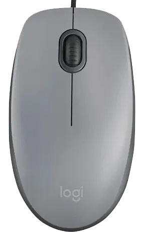 Миша Logitech M110 Silent-MID GRAY-USB-AKOYA