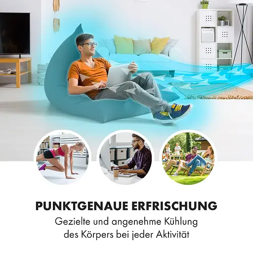 Охладитель воздуха Klarstein Cooler Rush 3-в-1 132 м³/час Черный (10035825) - фото 10