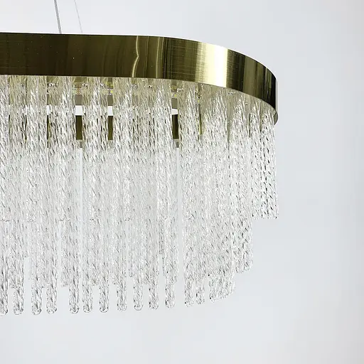 Удлиненная роскошная латунная люстра 100 см | Line F | Ст. M221-1000 L GD - фото 5