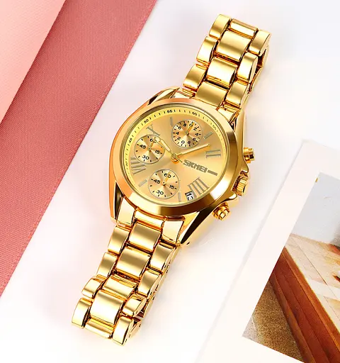 Наручний годинник жіночий 1897GD Gold Skmei acs0030485 - фото 6