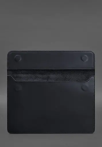 Шкіряний чохол-конверт BlankNote на магнітах для MacBook 14 Синій Crazy Horse - фото 2