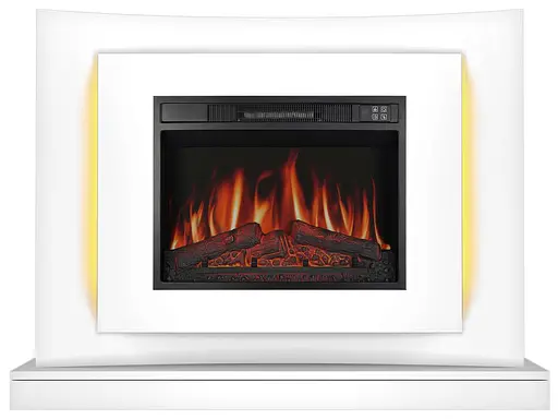 Электрокамин ArtiFlame Lucca AF23S белый с LED подсветкой