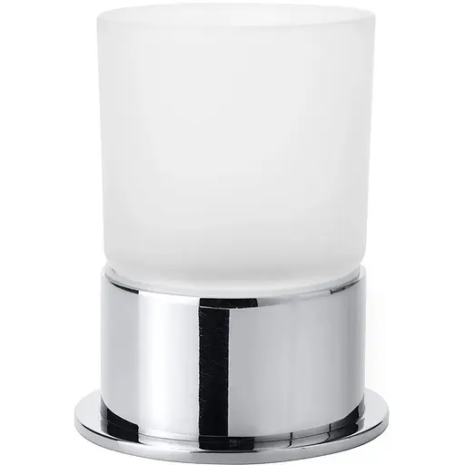 Склянка з тримачем Bemeta Omega 138110061 білий - фото 1