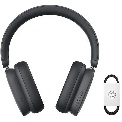 Беспроводные полноразмерные наушники Baseus Bowie H1i черные - фото 2