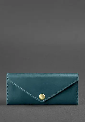 Женский кожаный кошелек Керри 1.0 зеленый - фото 2