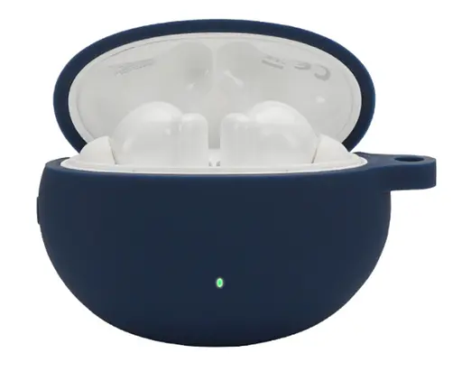 Чохол-накладка DK Silicone Candy Friendly з карабіном для Huawei FreeBuds 4i (dark blue) - фото 2