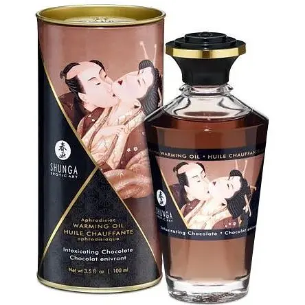 Разогревающее масло Shunga Aphrodisiac Warming Oil - Intoxicating Chocolate (100 мл)