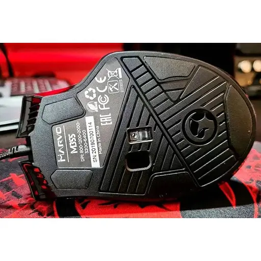 Мышь игровая Marvo M355 проводная оптическая с ковриком G1 для геймеров с разноцветной подсветкой - фото 9