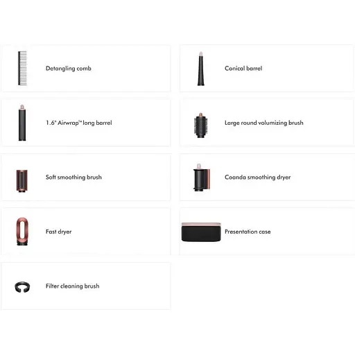 Фэн-стайлер Dyson Airwrap Multi-Styler and Dryer Straight to Wavy Strawberry Bronze/Blush Pink (560767-01) EU (123440) - фото 3