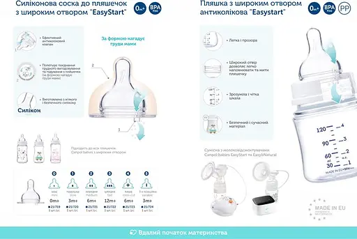 Антиколиковая бутылочка Canpol Babies Easystart Цветные зверьки 12+ 300 мл бирюзовый (35/204) - фото 4