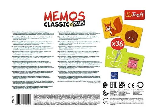 Настільна гра Trefl Мемо Класичні. Логіка (Memos Classic+ Logika) (02272) - фото 3