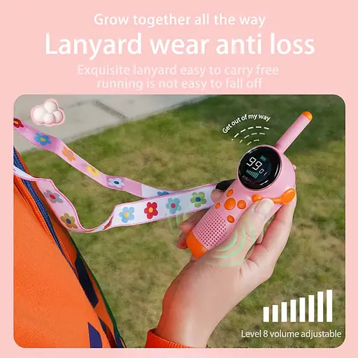 Детская рация Walkie Talkie D22 Pink - фото 2