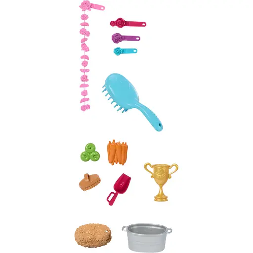 Фігурка Barbie Інтерактивна конячка з аксесуарами для догляду (HXJ42) - фото 3