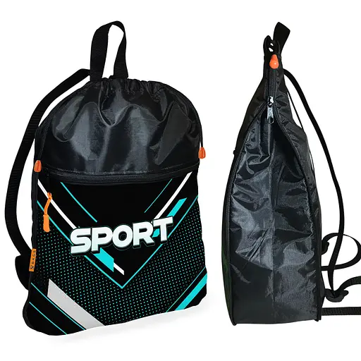 Рюкзак-мішок для взуття, спортивної форми Sport дитяча сумка для змінки з розширювачем (01407)