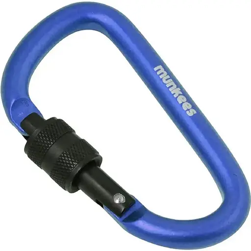 Брелок-карабін Munkees 3248 D with Screw Lock 8х80 мм Dark Blue (1012-3248-DB)