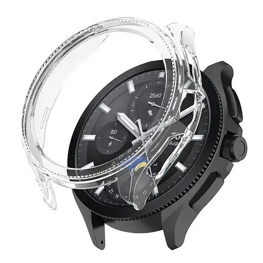 Комплект Tamister для годинника Xiaomi Watch 2Pro (бампер прозорий + ремінець Rolex design 22 мм сріблястий) - фото 5