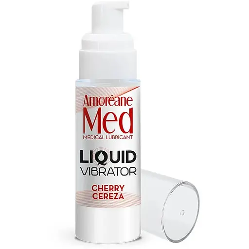 Лубрикант на водній основі Amoreane Med Liquid Vibrator Cherry 30 мл