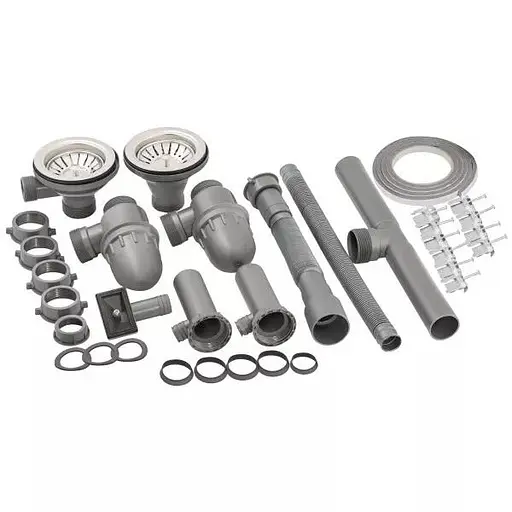 Кухонна мийка 780x500x180 мм + сифон Wezer 7850(08) Satin, Satin - фото 6