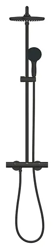 Душова система з термостатом для настінного монтажу Grohe Tempesta System 250 266702431, Чорний матовий - фото 3