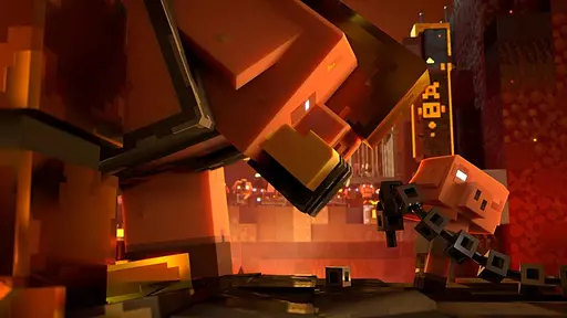 Игра Sony PlayStation 4 Minecraft Legends Deluxe Edition Русская Озвучка Б/у - фото 5