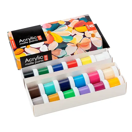 Набір акрилових фарб Arteo Nature матовий 18x10 мл - фото 2