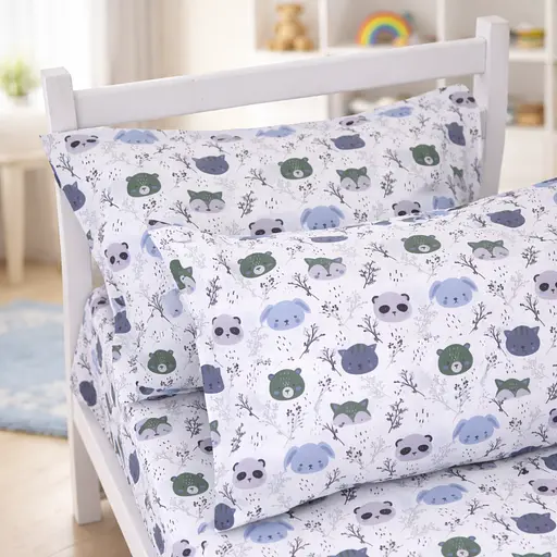 Наволочка MirSon Ranforce Elite Panda Friends 60x60 см (2200012580547) - фото 1