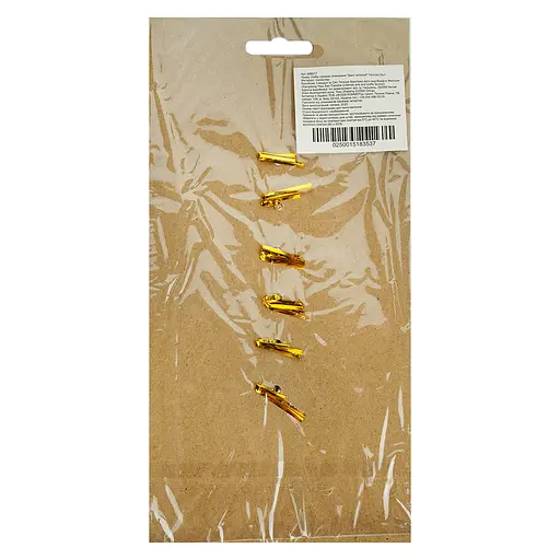 Набір прикрас ялинкових Market Union Бант золотий 7 см 6 шт. (898517) - фото 3