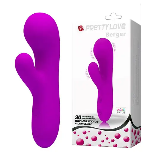 Вібратор Pretty Love Berger 13.7 см фіолетовий - фото 2
