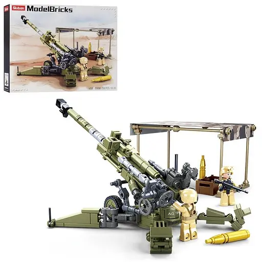 Конструктор Sluban M38-B0890 Зенітна установка, 258 деталей, з фігурками, військова техніка - фото 2