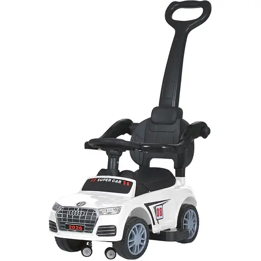 Дитяча каталка-толокар Bambi Racer M 5045L - комфорт і безпека в кожній поїздці, біла