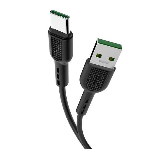 Кабель HOCO X33 Type-C 5A Surge charging data cable Black - фото 3
