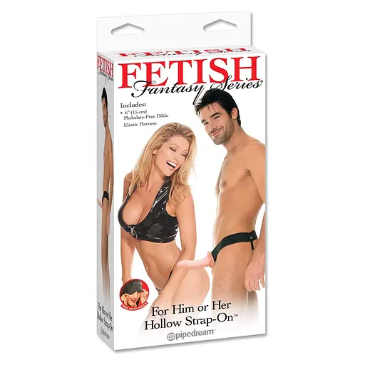 Страпон полый Fetish Fantasy For Him or Her 15 см телесный