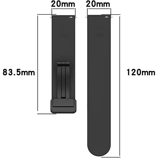 Ремешок DK CDK для Garmin Vivomove Sport 20mm Silicone Sport Magnetic (016443) (dark green) - фото 3