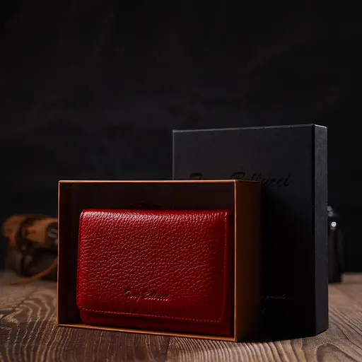 Кожаный женский кошелек Tony Bellucci 8.5х11.5х4 см acs0026997 - фото 9