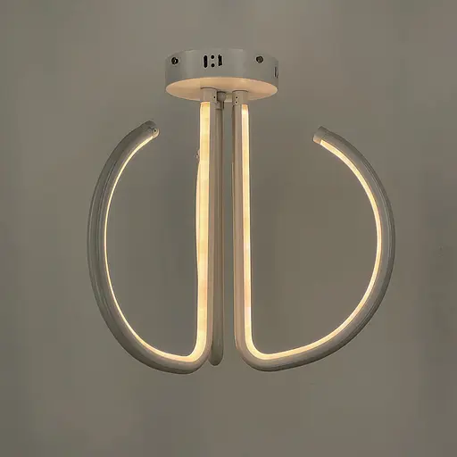 Потолочная белая LED люстра на три завитка Ст. 9979/3 | Line F - фото 6