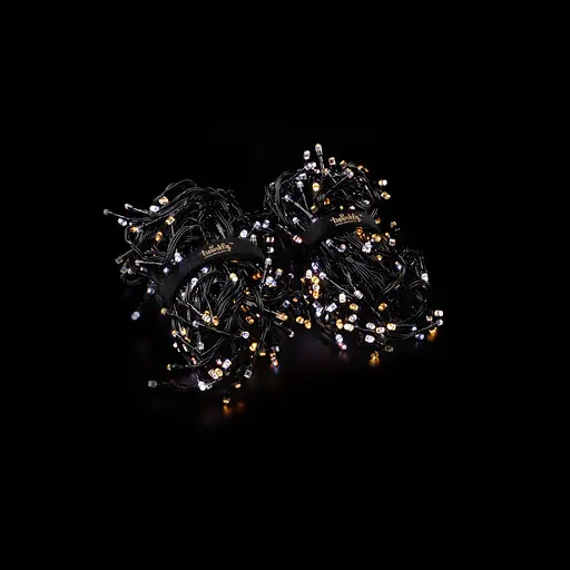 Twinkly Smart LED Гірлянда Twinkly Cluster AWW, 400, Gen II, IP44, довжина 6м, кабель чорний - фото 4
