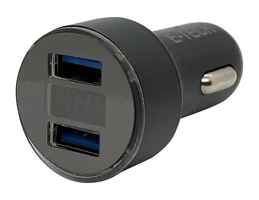 Автомобильное зарядное устройство XON UniLink QC3.0 + 2.4A Black (CU002A30DB 3470) - фото 1