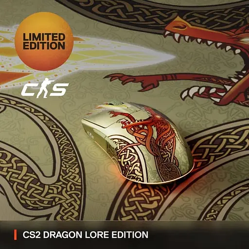 Миша SteelSeries CS2 Dragon Lore Edition Wireless RGB (62614) - фото 9