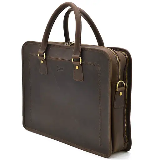 Шкіряний портфель Tarwa 30х40х9 см nsa0001209 - фото 3