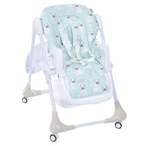 Мягкий стульчик для кормления Bambi M 3233 Puppy Boy Beige с корзиной для игрушек - фото 4