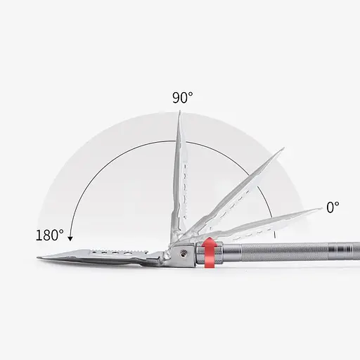 Лопата Naturehike Multifunctional outdoor shovel NH20GJ002 срібляста - фото 3