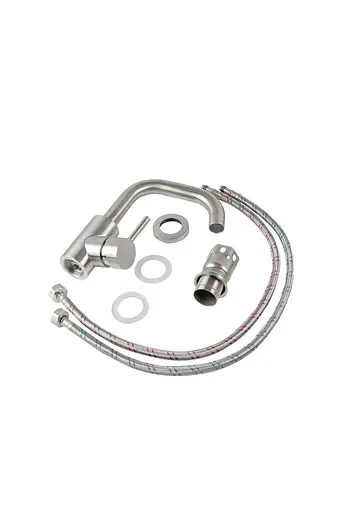 Смеситель для кухни Germece 2055 нержавеющая сталь - фото 2