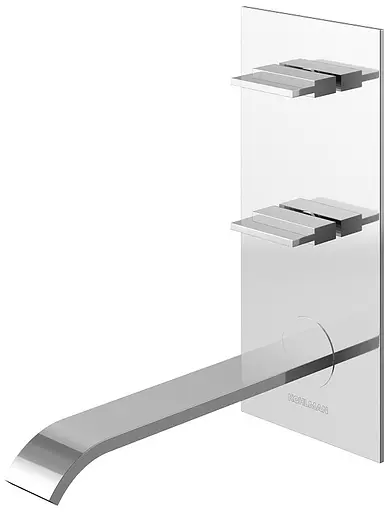 Смеситель для умывальника Kohlman Axis chrome + BOX скрытого монтажа QW196N Хром - фото 1