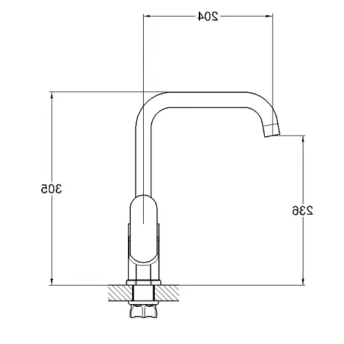 Змішувач для кухні Zegor GAB4-А136 одноважільний 30412 - фото 3