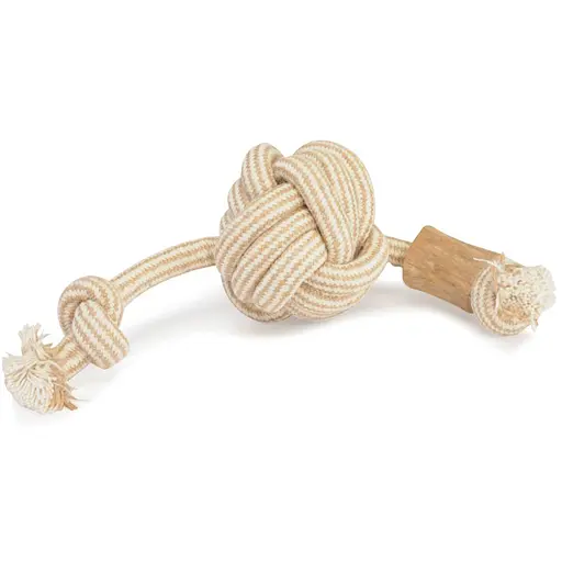 Іграшка для собак Camon канат з паличкою з кавового дерева на мотузці 40 см (AD704) - фото 2