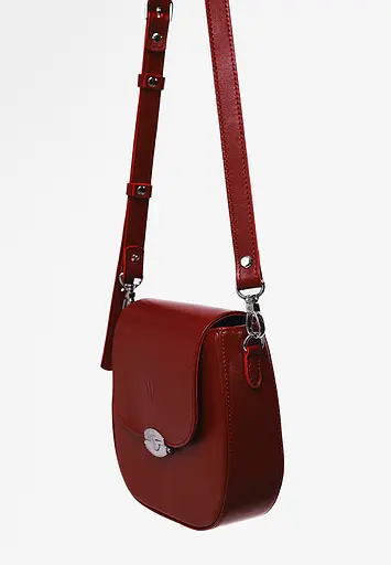 Жіноча шкіряна сумка Naomi червона - фото 3